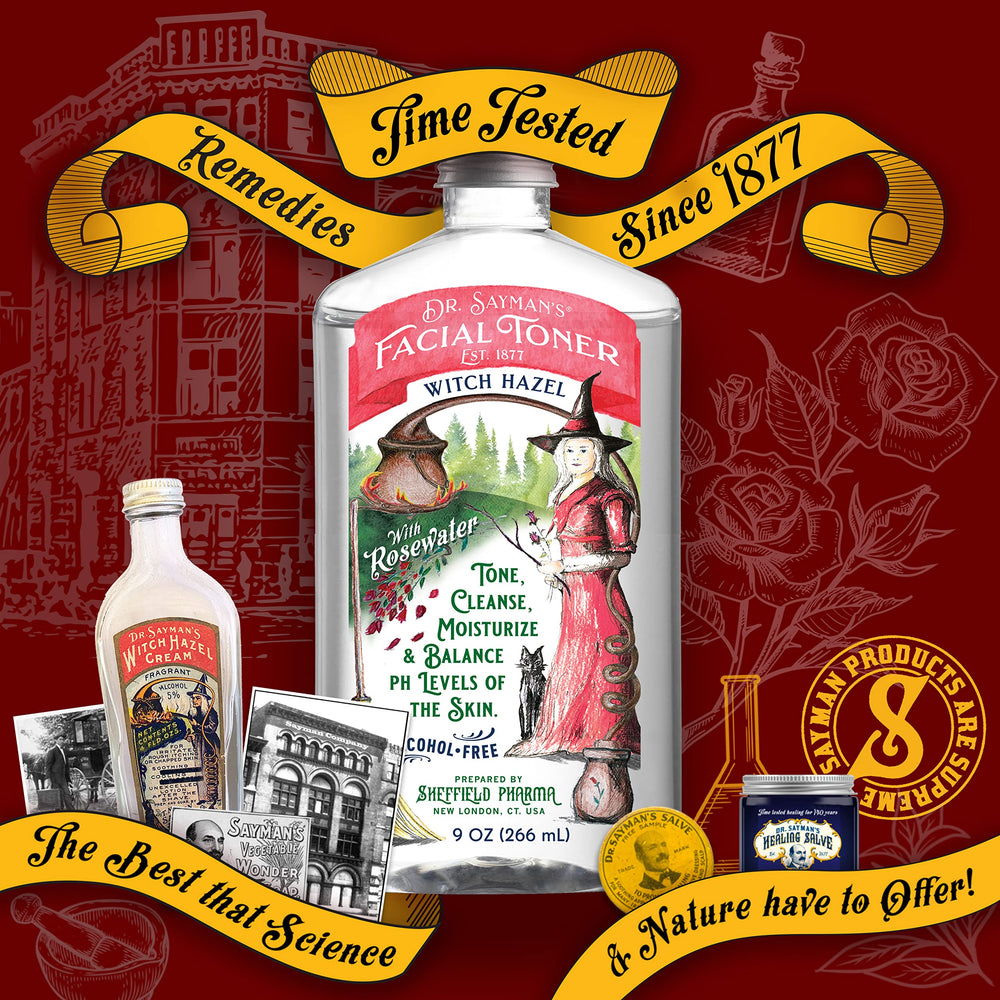 Sayman Salve toner providing a fresh, hydrated finish to the face.