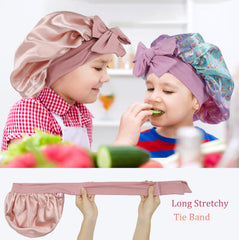 SAYMRE bonnet enfant dos uni rose, côté intérieur doux pour le confort
