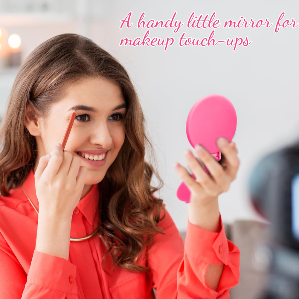Saysurey miroir compact usage quotidien rose rouge, pratique et élégant.
