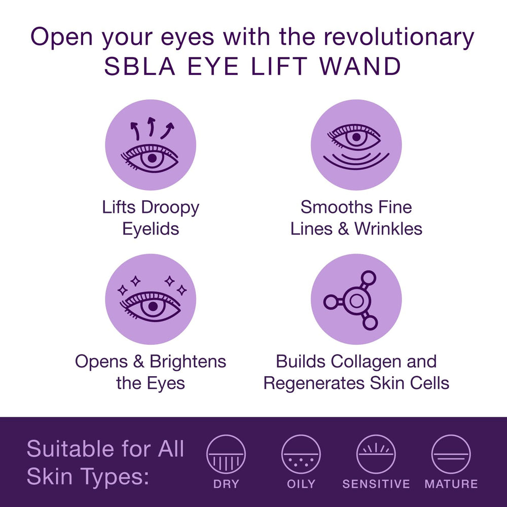 SBLA Eye Lift Wand – flacon montrant la texture fluide prête à l’application.