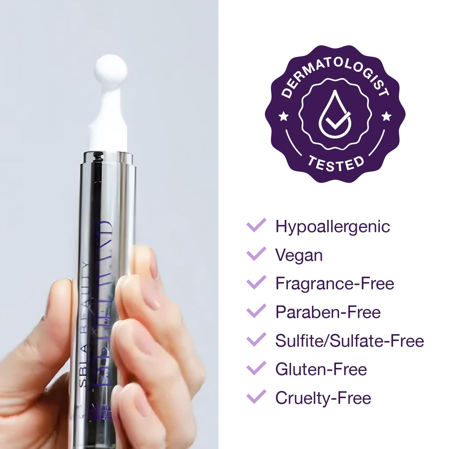 SBLA Eye Lift Wand – ridules du contour des yeux visiblement lissées.