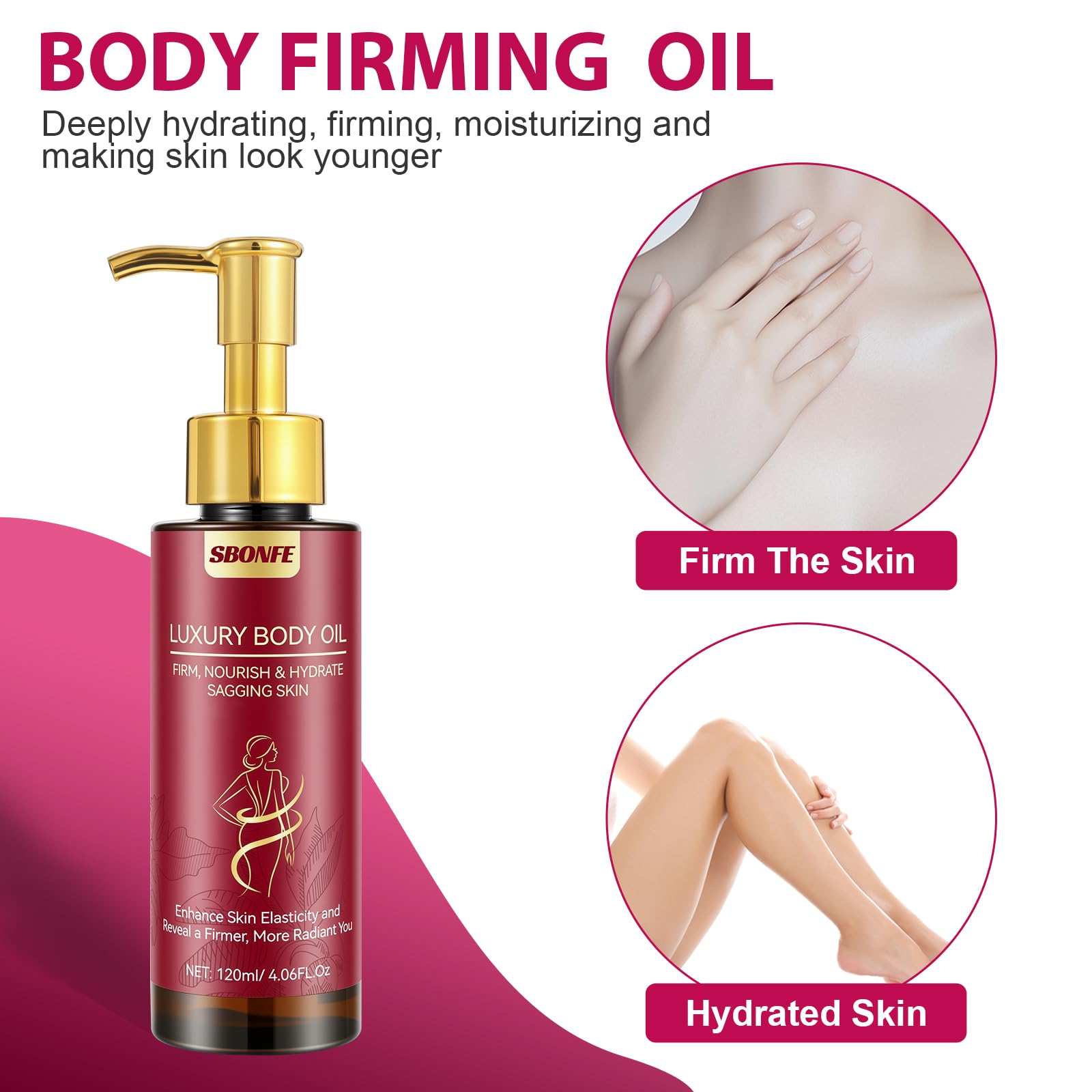 SBONFE rosehip coffee oil blend close-up for nourishing skin.