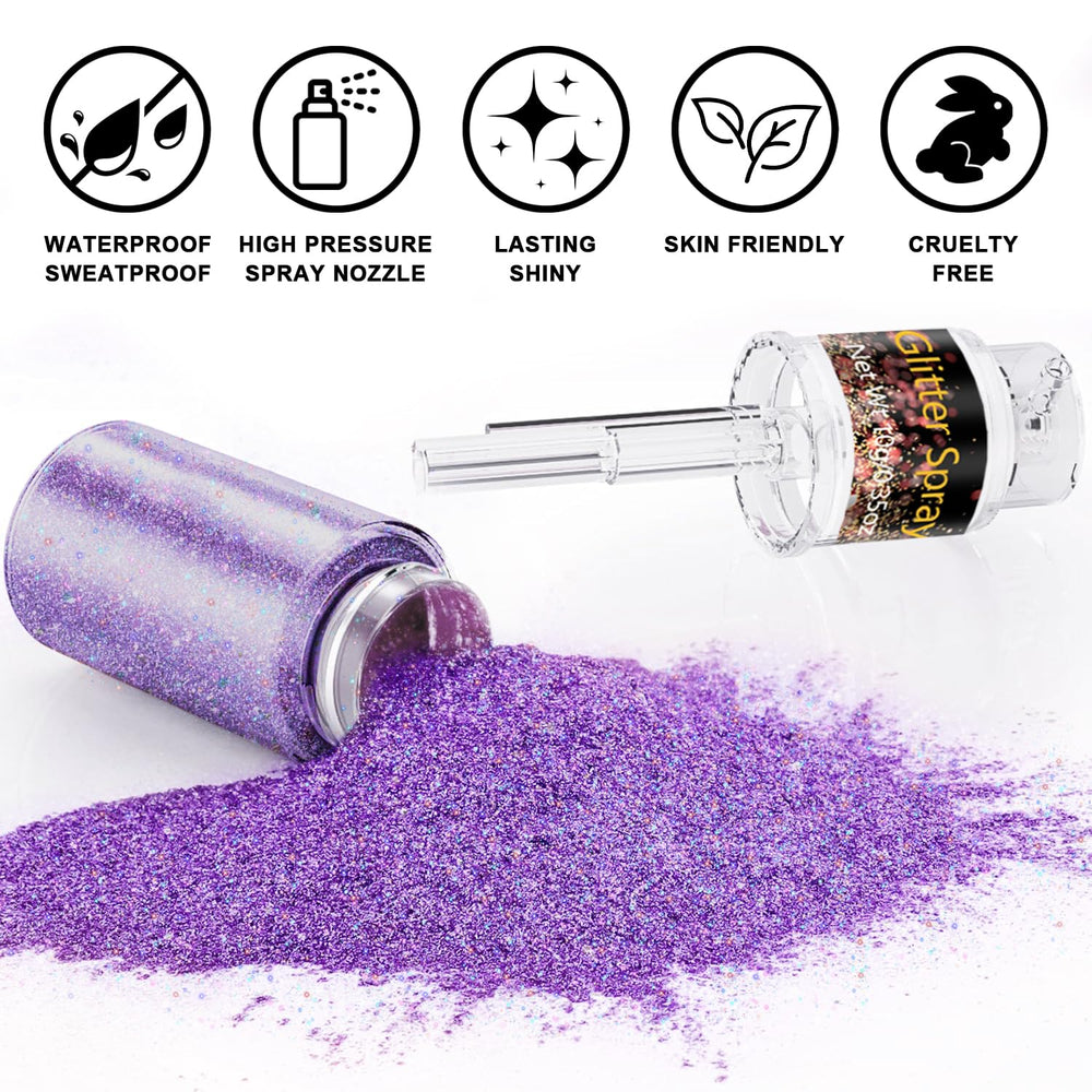 Flacon Scarman paillettes pour maquillage et décor, brillance irisée durable.
