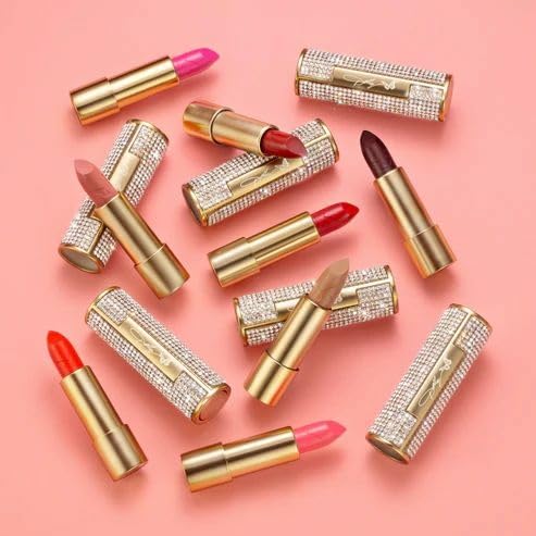SCENT BEAUTY Heaven's Kiss lip swatch shows satin color and hydration