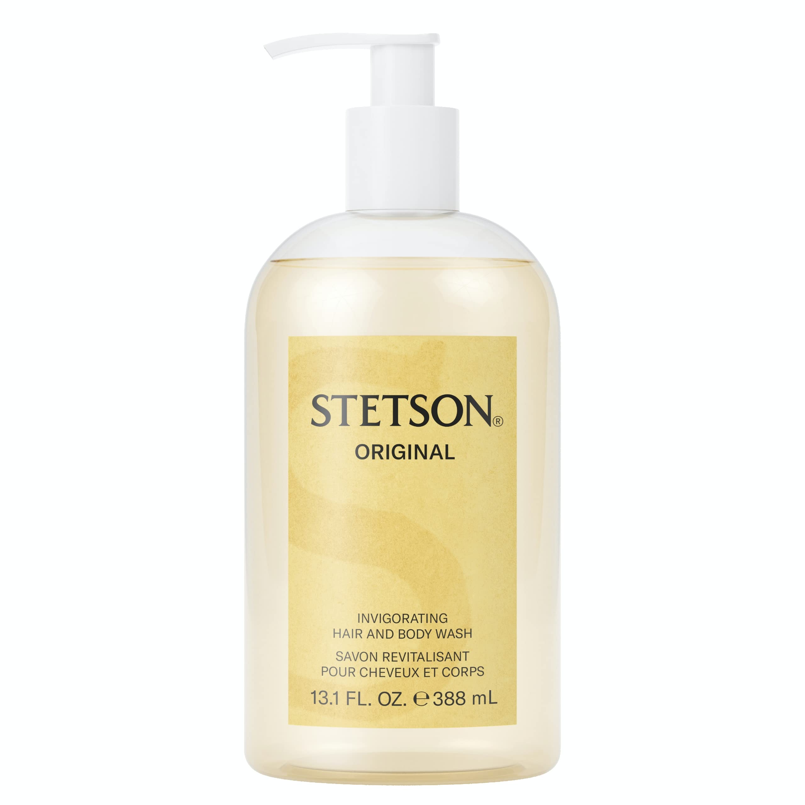 SCENT BEAUTY Stetson Original – bouteille-pompe pratique pour une douche rapide et efficace.