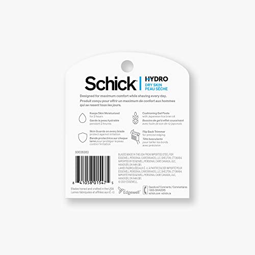 Schick Hydro 5 Sense Hydrate – lames 5: précision et protection lors du rasage.
