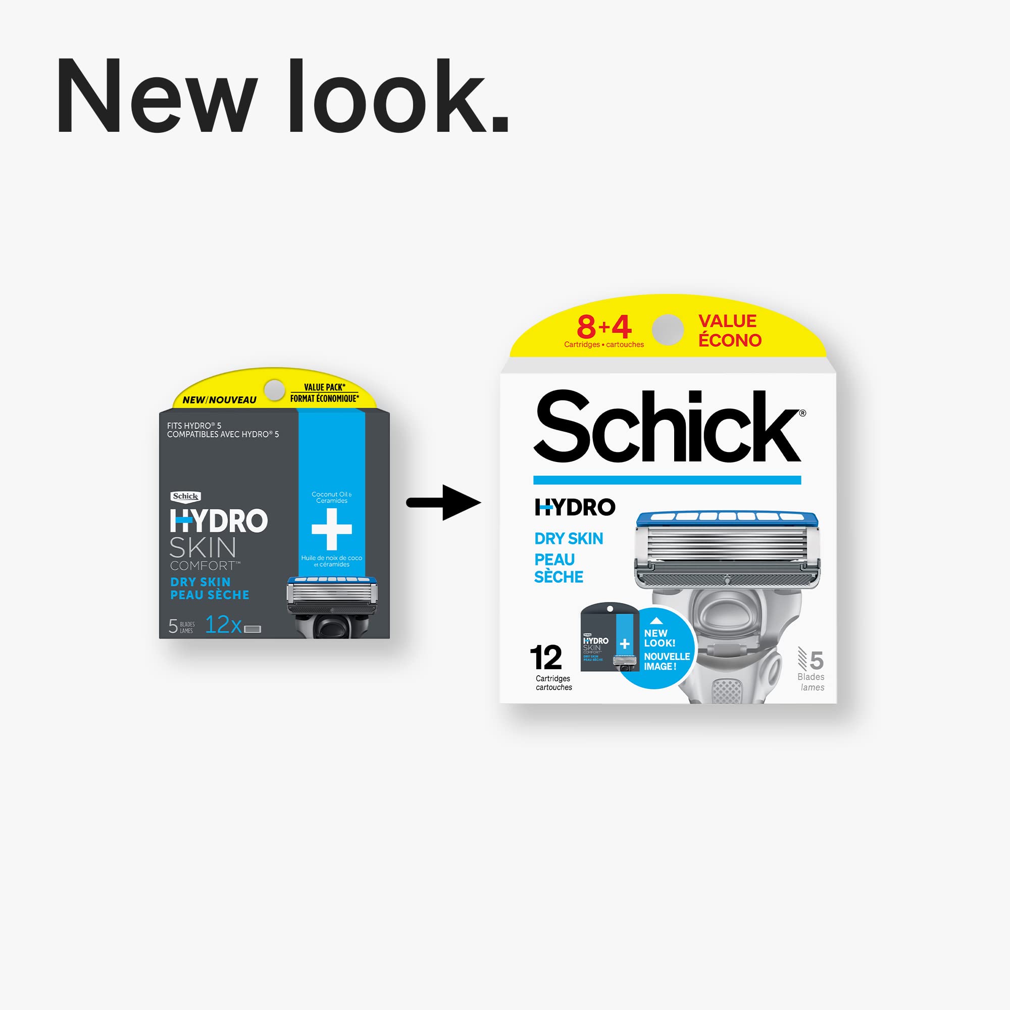 Schick Hydro 5 Sense Hydrate – rasage quotidien: expérience douce et rafraîchissante.