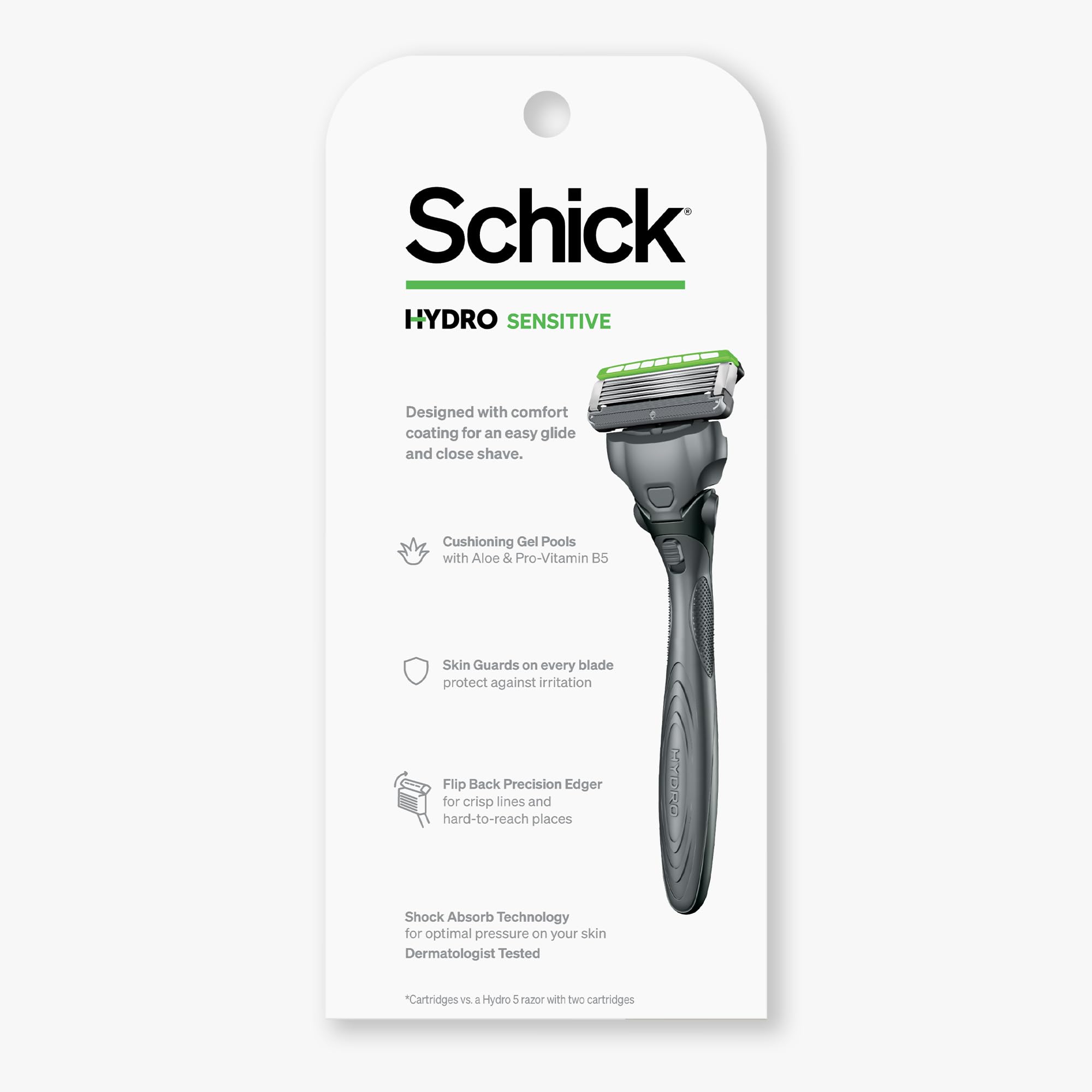 Jusqu’à 54 rasages par lot grâce aux cartouches durables.