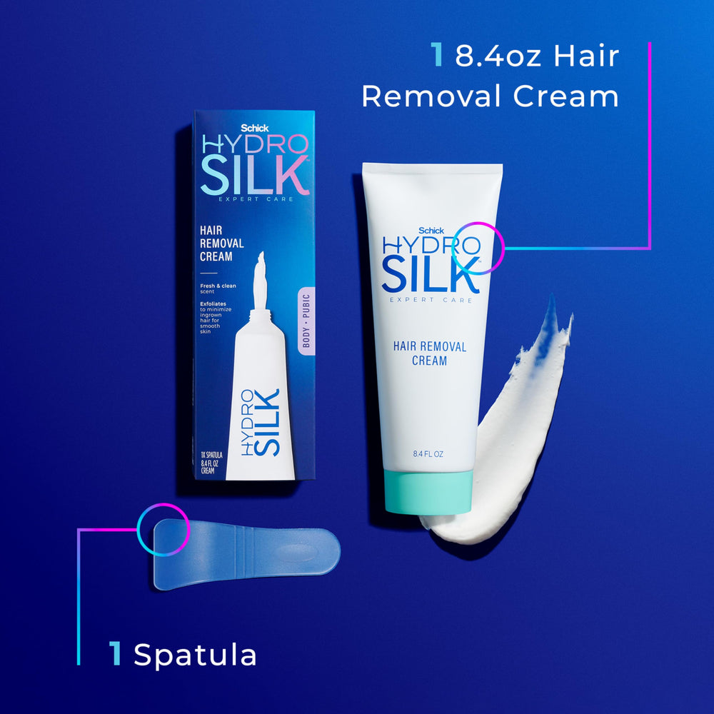 Effet exfoliant intégré aidant à lisser la peau après épilation.