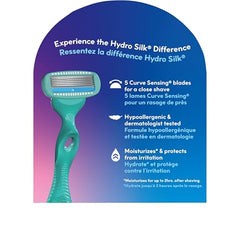 Schick Hydro Silk curve-following blades hug body contours for a precise shave.