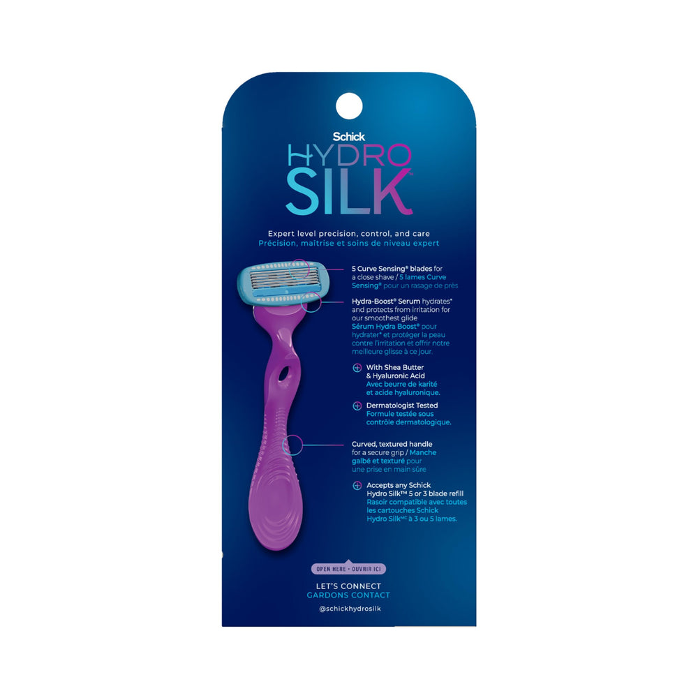 Schick Hydro Silk Moisture – emballage pratique avec recharges incluses