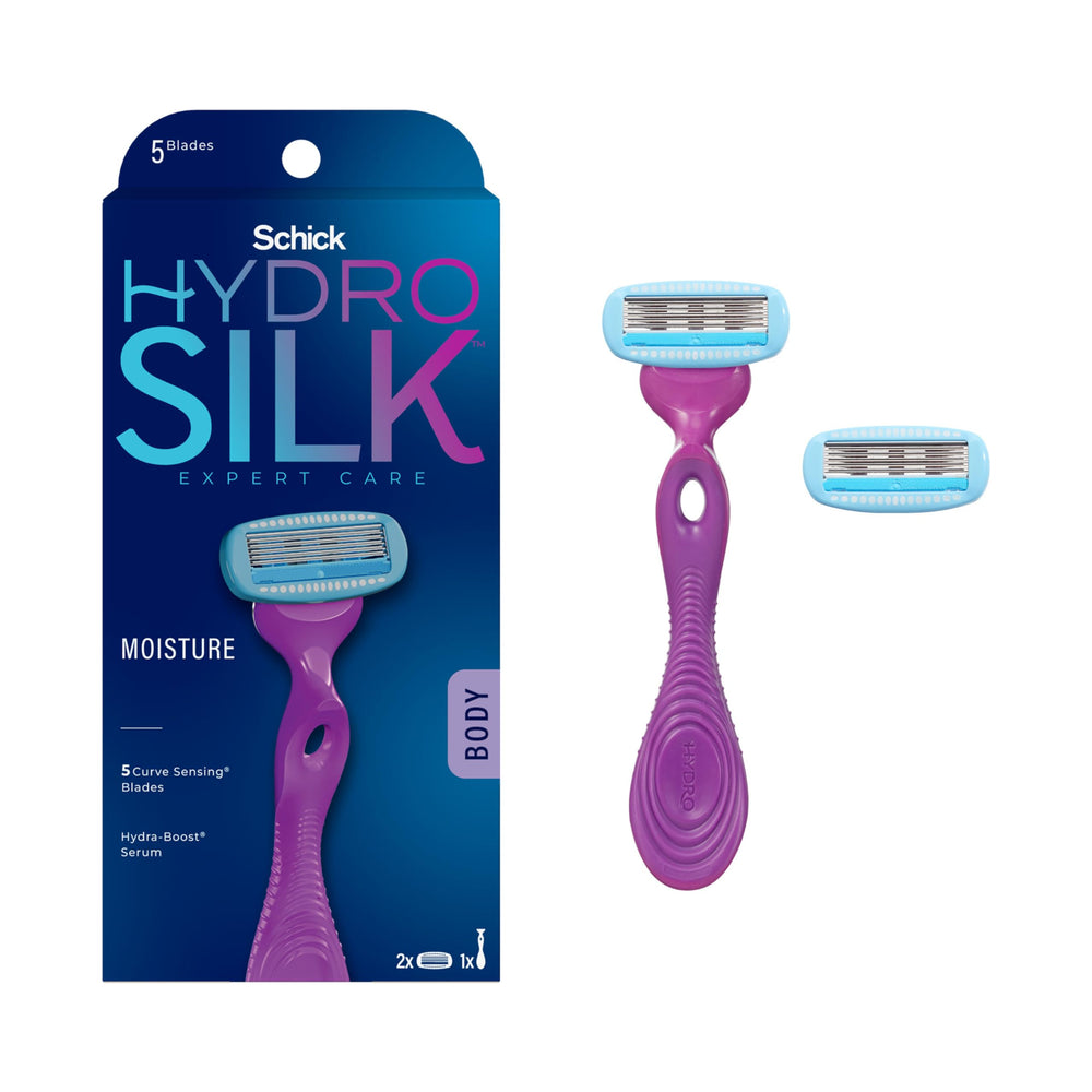 Schick Hydro Silk Moisture rasoir ergonomique offrant une prise en main sécurisée