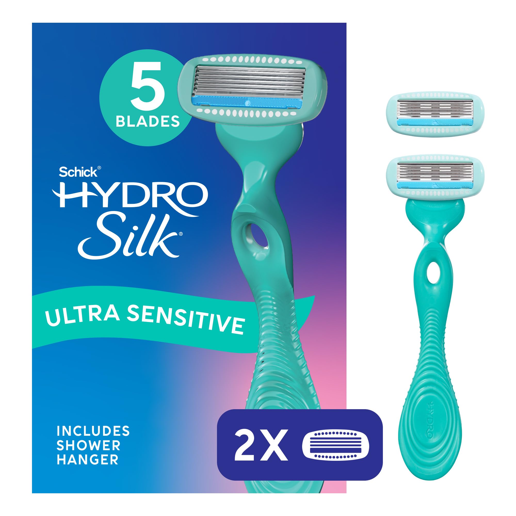Schick Hydro Silk Sensitive rasoir femme, manche ergonomique pour une prise en main sûre