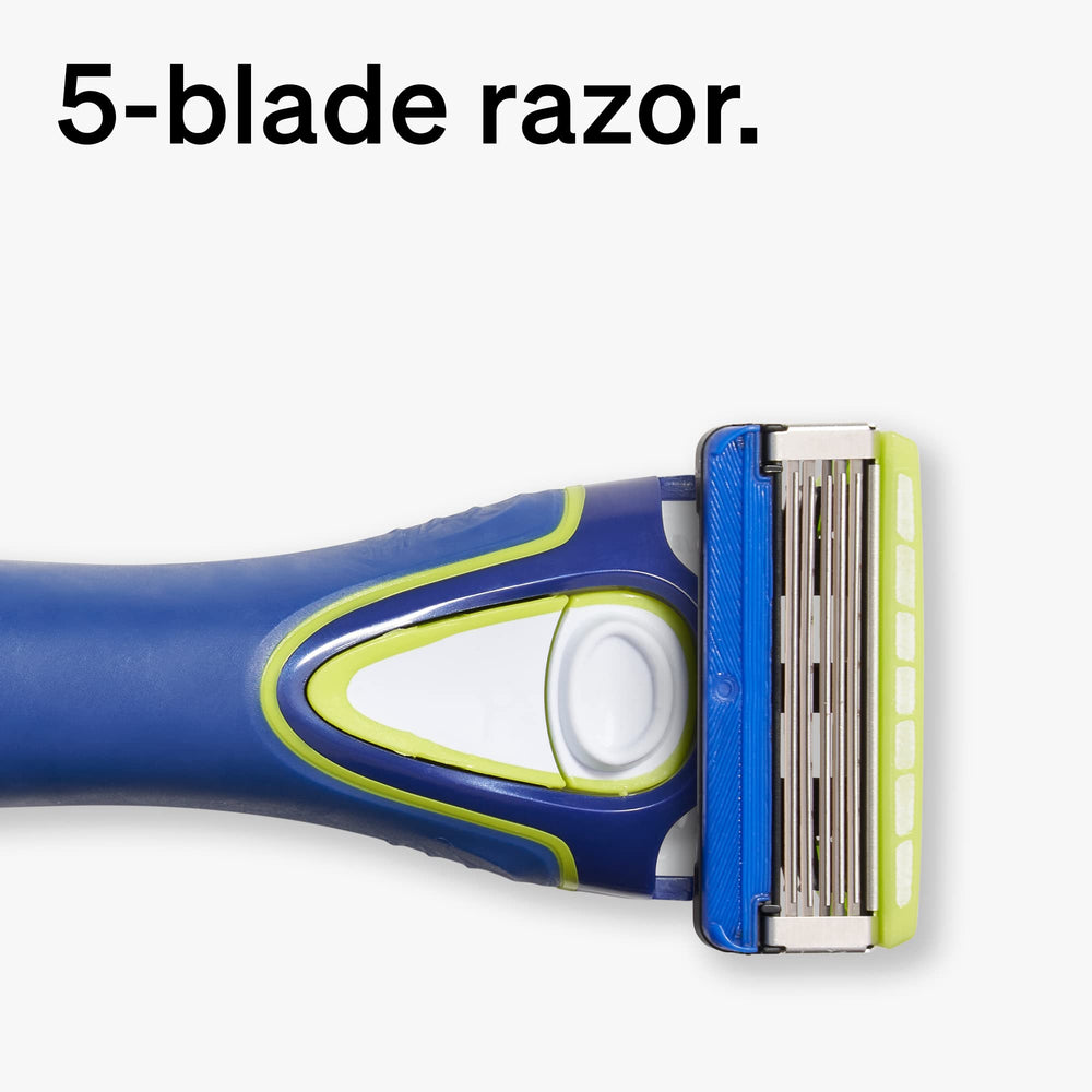 Schick Hydro 5 – trimmer rabattable pour contours précis.