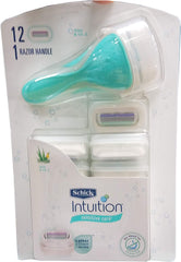 Schick Intuition Remplissages: cartouches tout-en-un pour rasage doux et peau sensible.