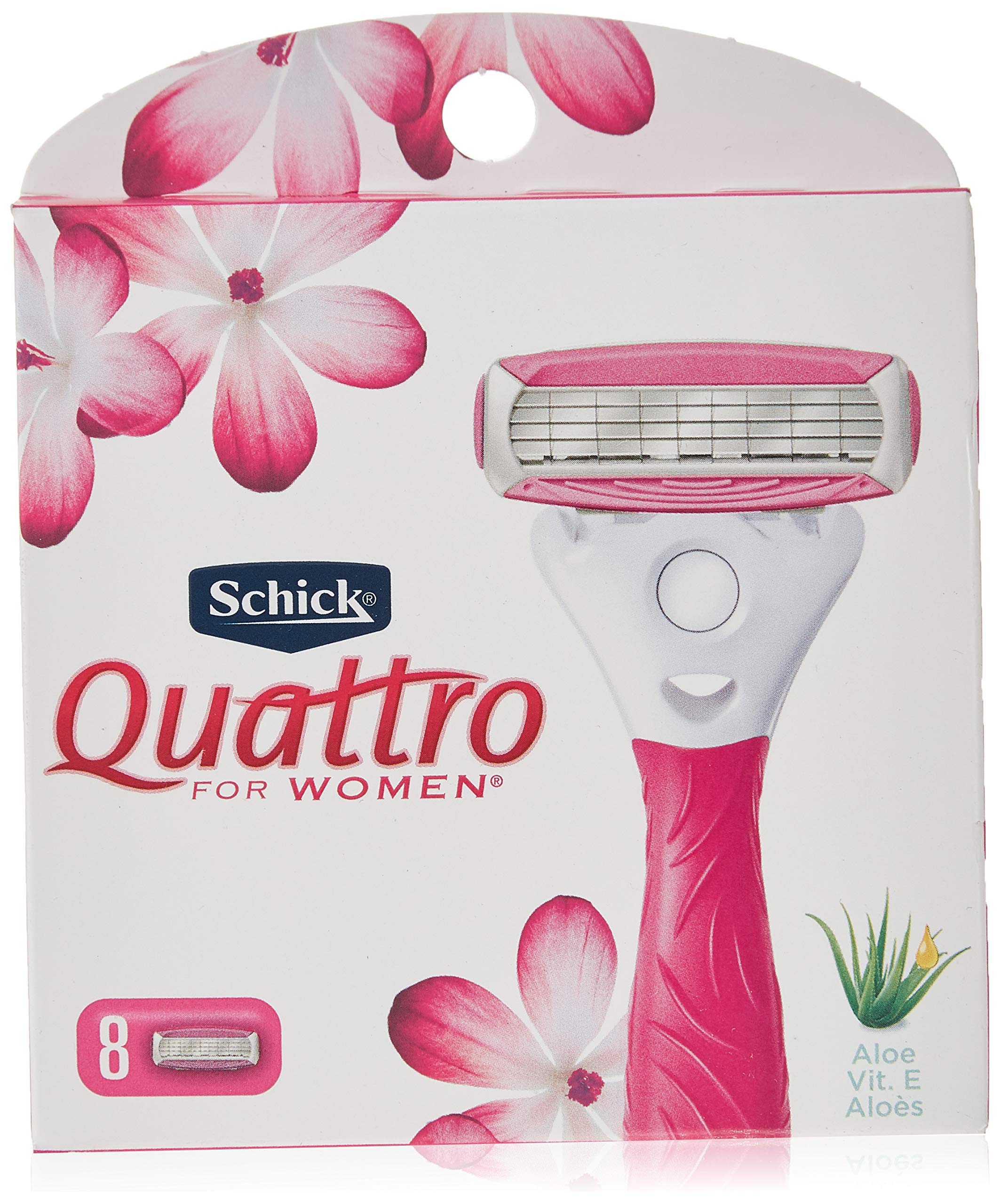 Schick Quattro pour Femmes cartouches rasoir 8 pour rasage précis