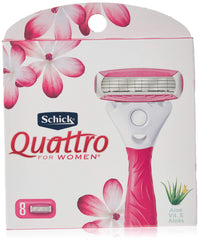 Schick Quattro pour Femmes cartouches rasoir 8 pour rasage précis