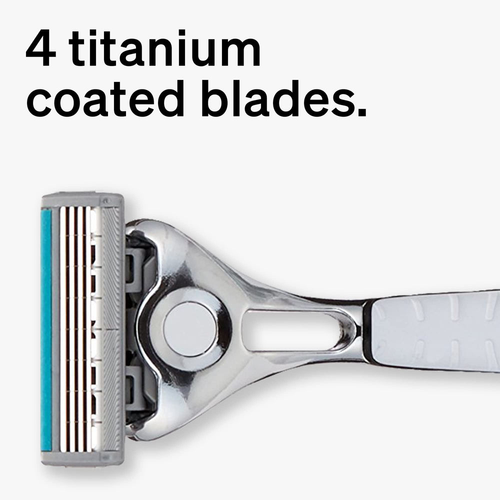 Schick Quattro Titanium : tête pivotante pour suivre les contours du visage