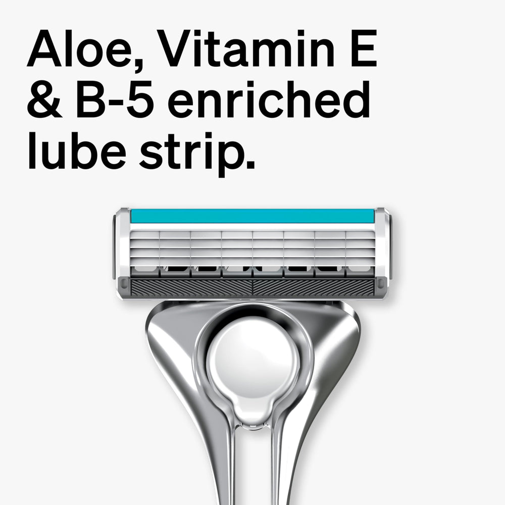 Schick Quattro Titanium tete-pivotante: maniabilité facilitée pour zones difficiles.