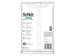 Bande lubrifiante vitamine E Schick Slim Twin ST 2 apaise et protège.