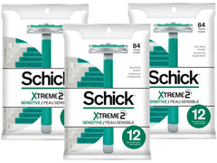 Rasoir Schick ST2 Sensitive pour homme avec poignée antidérapante, confort lors du rasage.