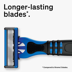 Schick Xtreme 4 Outlast : lame de contour pour zones difficiles avec précision.