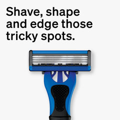 Schick Xtreme 4 Outlast : prise en main ergonomique sans glisse pour rasage maîtrisé.