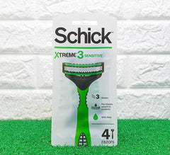 Bande de confort Schick Xtreme3 Sensitive offrant une glisse douce.