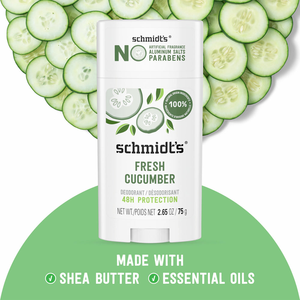 Schmidt's Déodorant application douce : appliquez 1 à 2 passages facilement