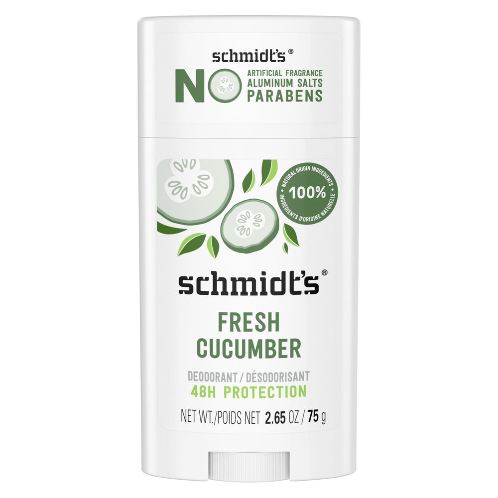 Schmidt's Déodorant Concombre Frais : fraîcheur naturelle durable sans aluminium