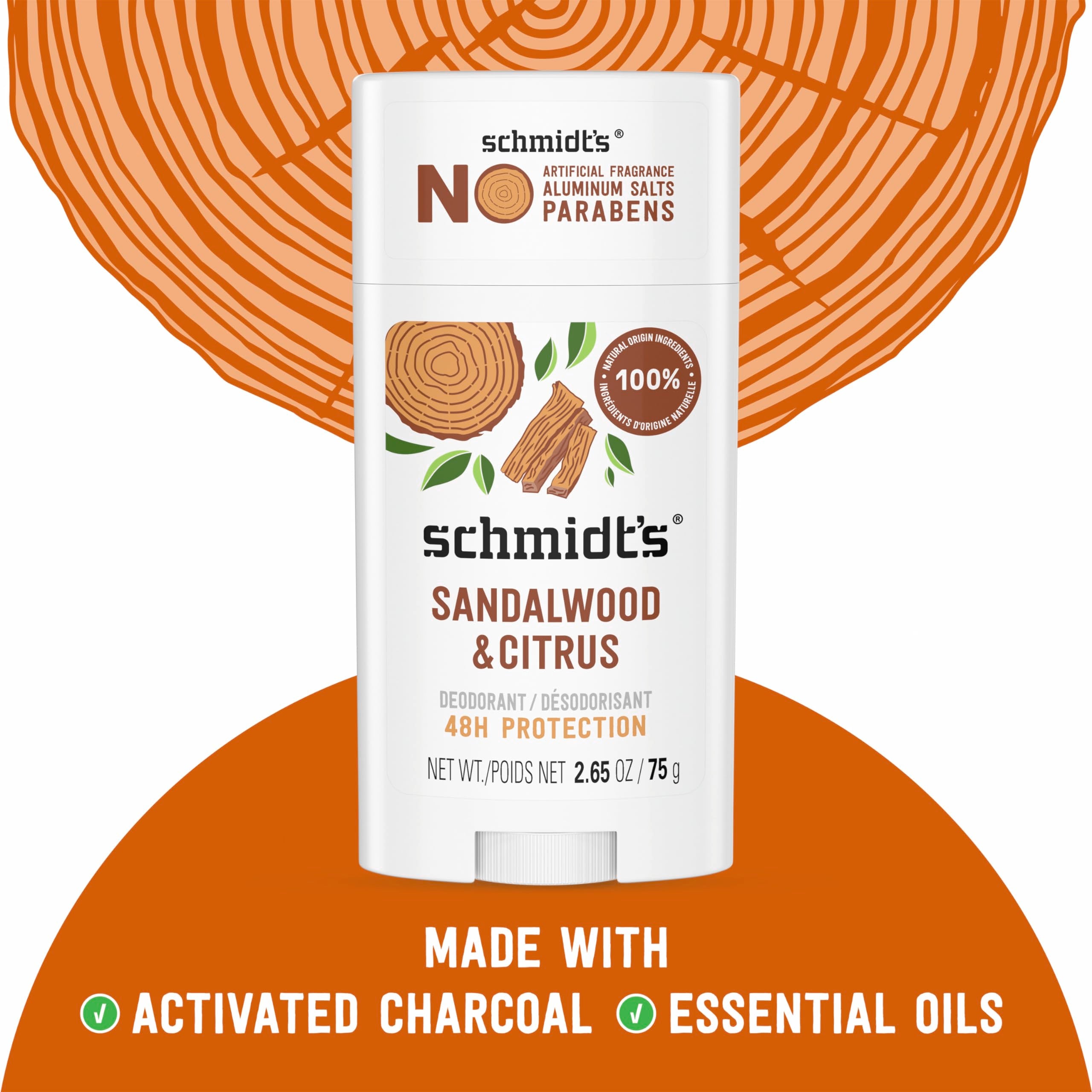Parfum naturel avec thé arbre et lavande pour une sensation rafraîchissante.