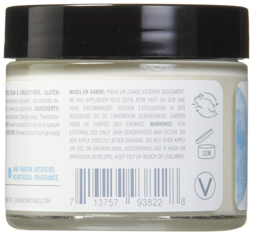 Schmidt's Déodorant Naturel Sans Parfum, texture non-grasse et absorption rapide.