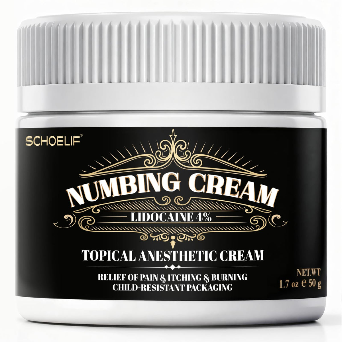 SCHOELIF crème anesthésiante en tube, application précise et soulagement rapide.
