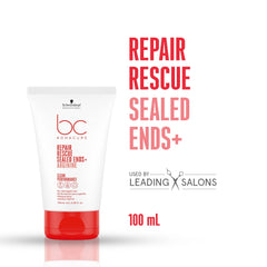 Schwarzkopf Bonacure Peptide Repair Rescue texture crème-serum sur les mains, application facile.