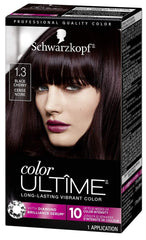 Schwarzkopf Color Ultime Noir Cerise, flacon: couleur intense et brillance durable.