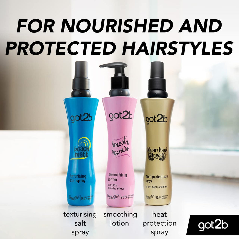 Schwarzkopf Got2b Spray salé, texture légère pour cheveux détendus.