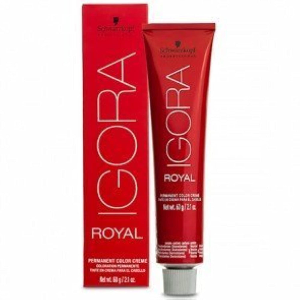 Schwarzkopf Igora Royal 3-0 Brun Foncé – application crème colorante pour couverture fiable des cheveux gris.