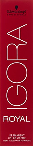 Igora Royal 5-57 crème colorante; texture crémeuse pour une couverture homogène.