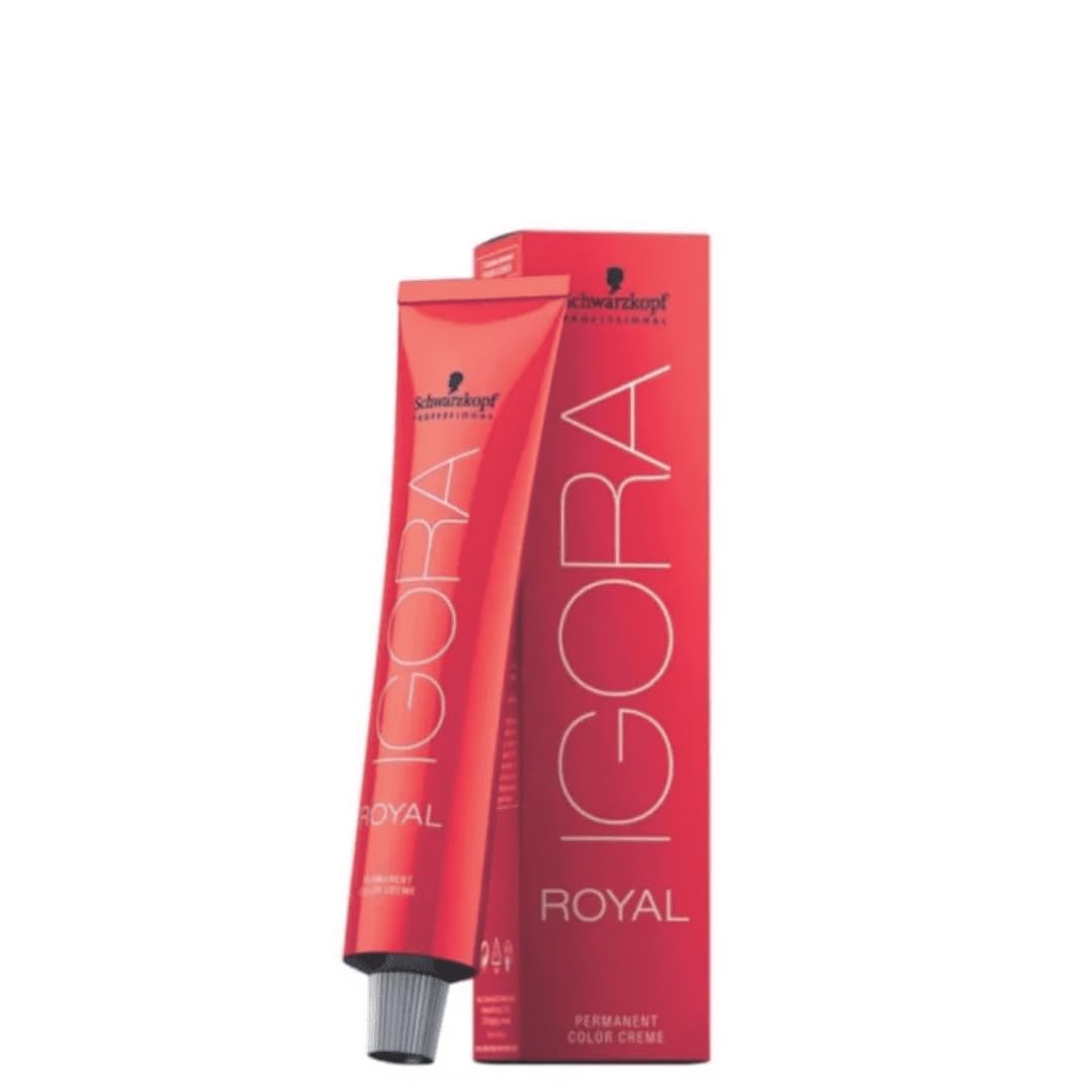 Schwarzkopf Igora Royal 6-99, effet violet blond foncé, couverture longue durée et brillance.