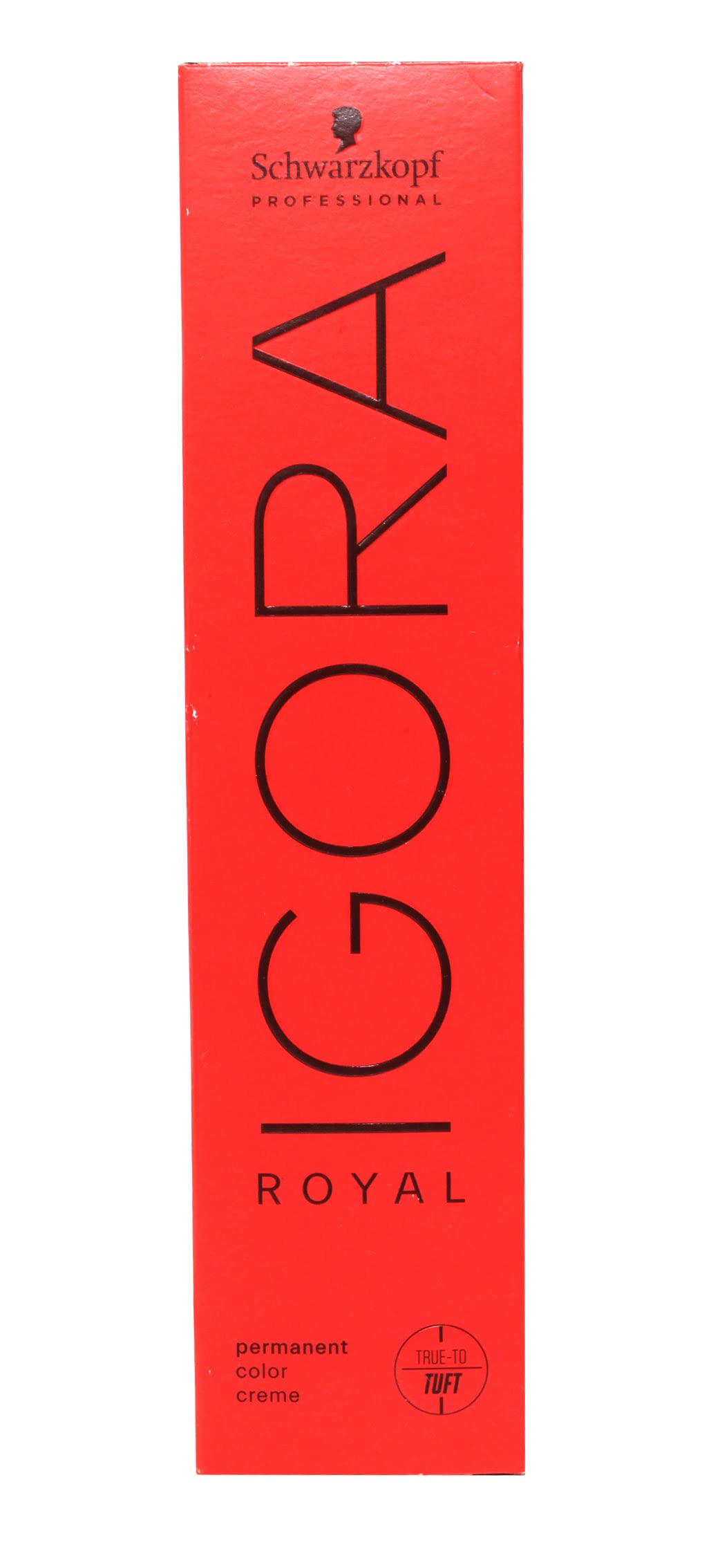 Schwarzkopf Igora Royal 7-1, bouteille couleur blond moyen cendré, couverture homogène.