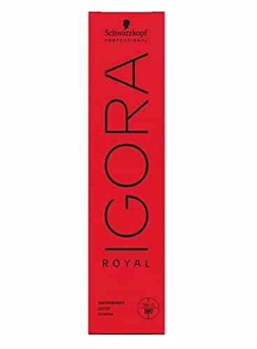 Schwarzkopf Igora Royal 8-77, application sur cheveux blond cuivré, résultat durable et éclatant.