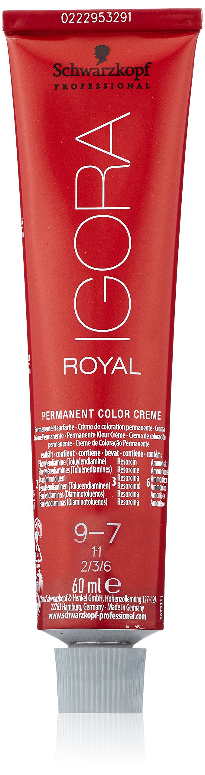 Schwarzkopf IGORA Royal 9-7 palette blonde: nuances visibles