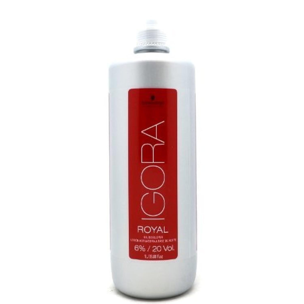 Igora Royal Développeur huile Schwarzkopf Professional, flacon 1000 ml pour coloration professionnelle.
