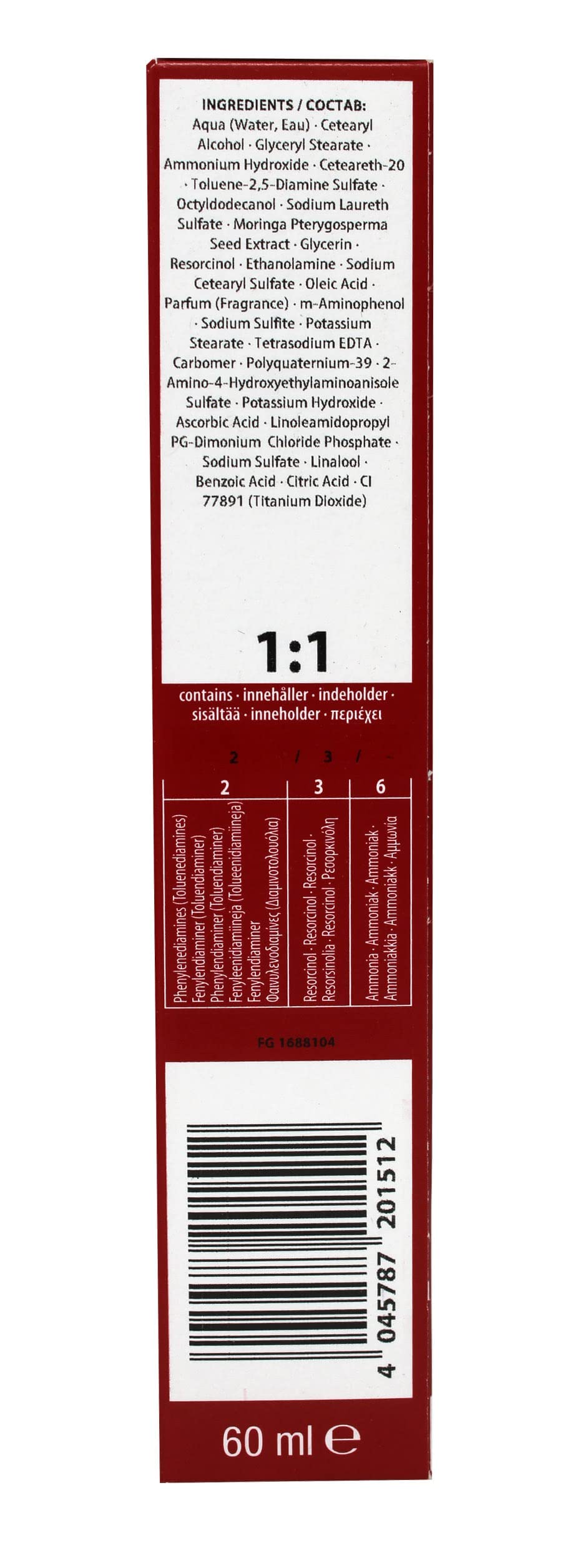 Schwarzkopf Igora Royal 3-0 – emballage crème colorante avec instructions claires.