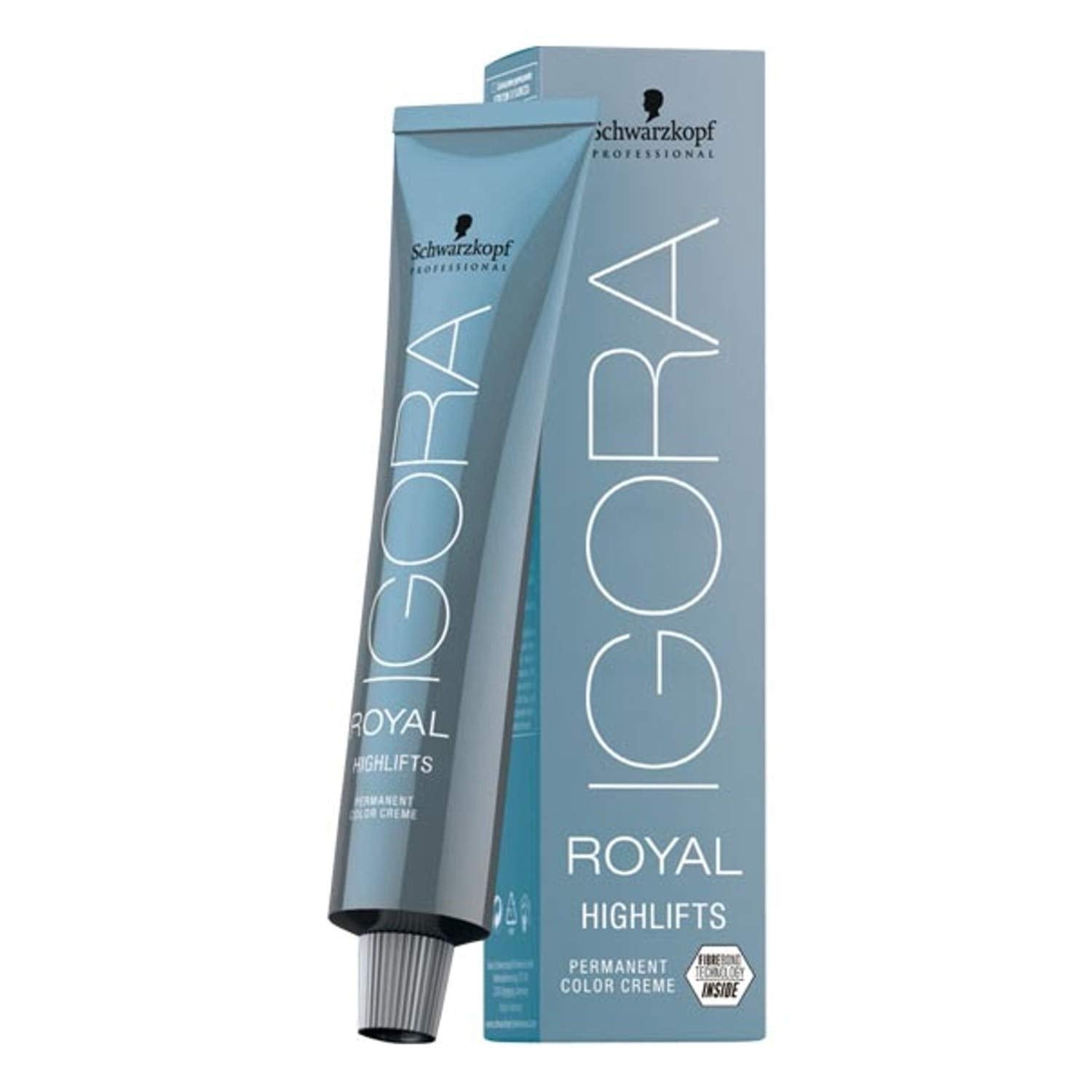 Schwarzkopf Igora Royal Highlifts 12-1 Super Ash, blond froid sans jaune pour un éclat professionnel.