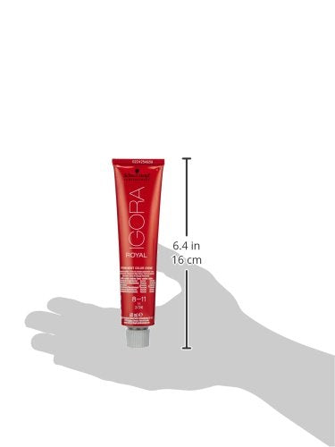 Schwarzkopf Igora Royal Matte Ash 8-11 gants et outils inclus pour une utilisation propre.