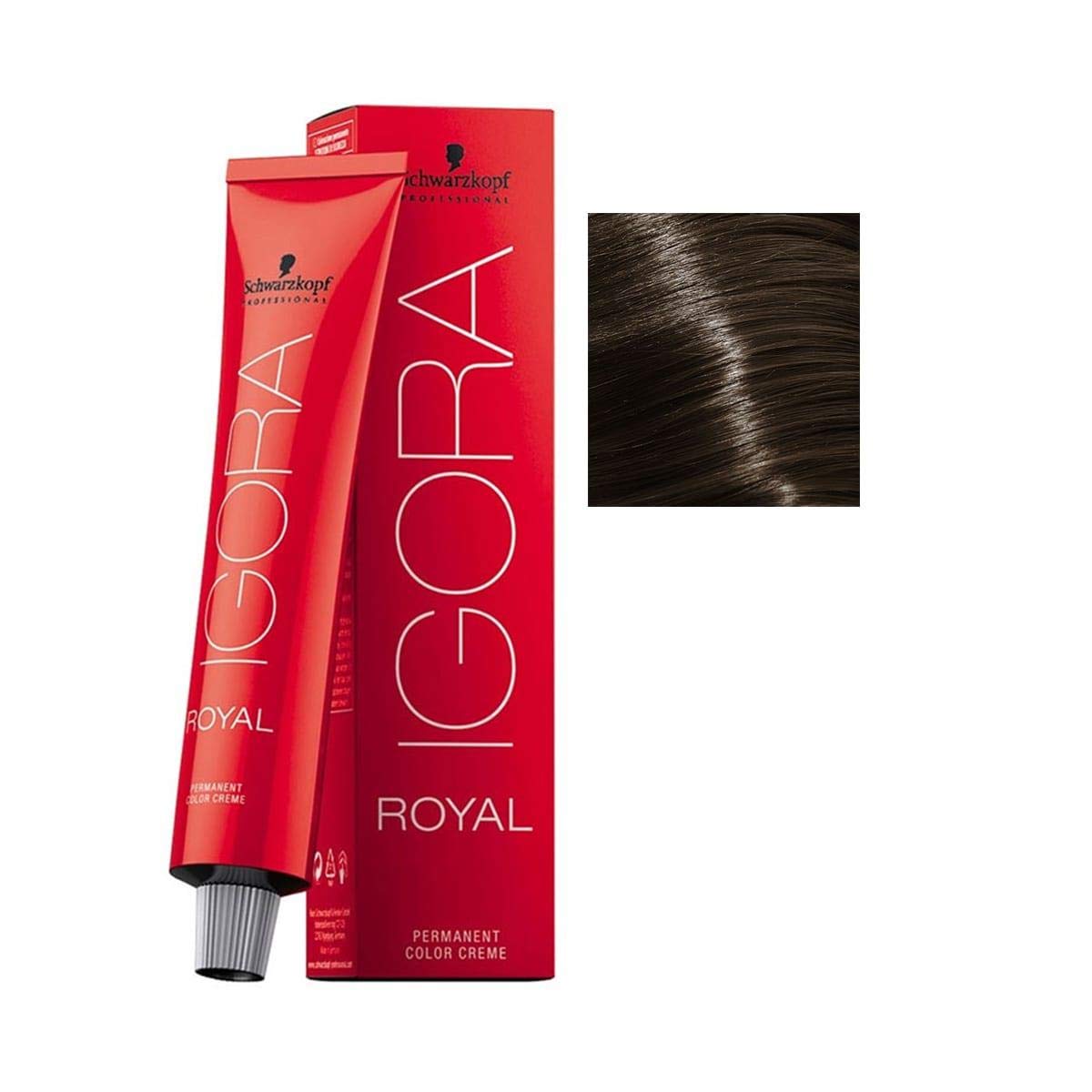 IGORA ROYAL teinte 6-0 dark blonde en bouteille, application précise et homogène
