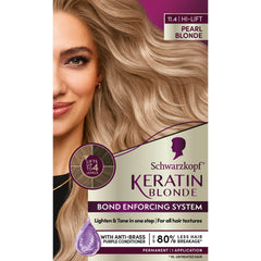 Schwarzkopf Keratin Blond – coloration crème, blond lumineux et durable.