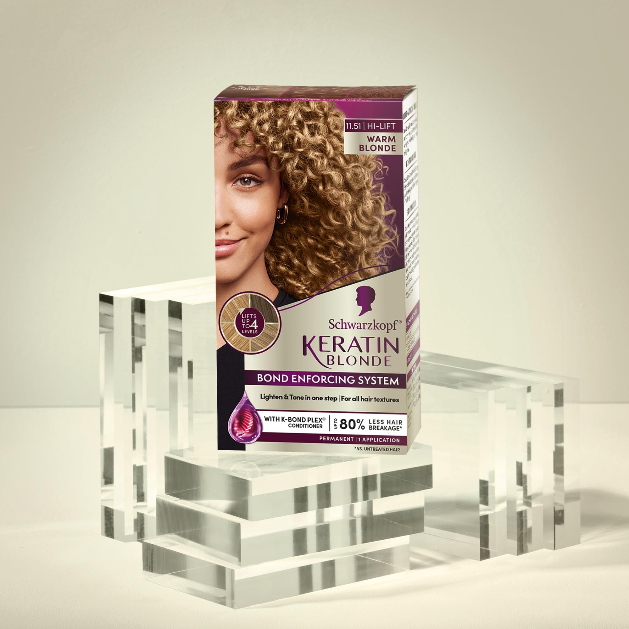 Schwarzkopf Keratin Blonde – cheveux nouvellement colorés avec éclat durable