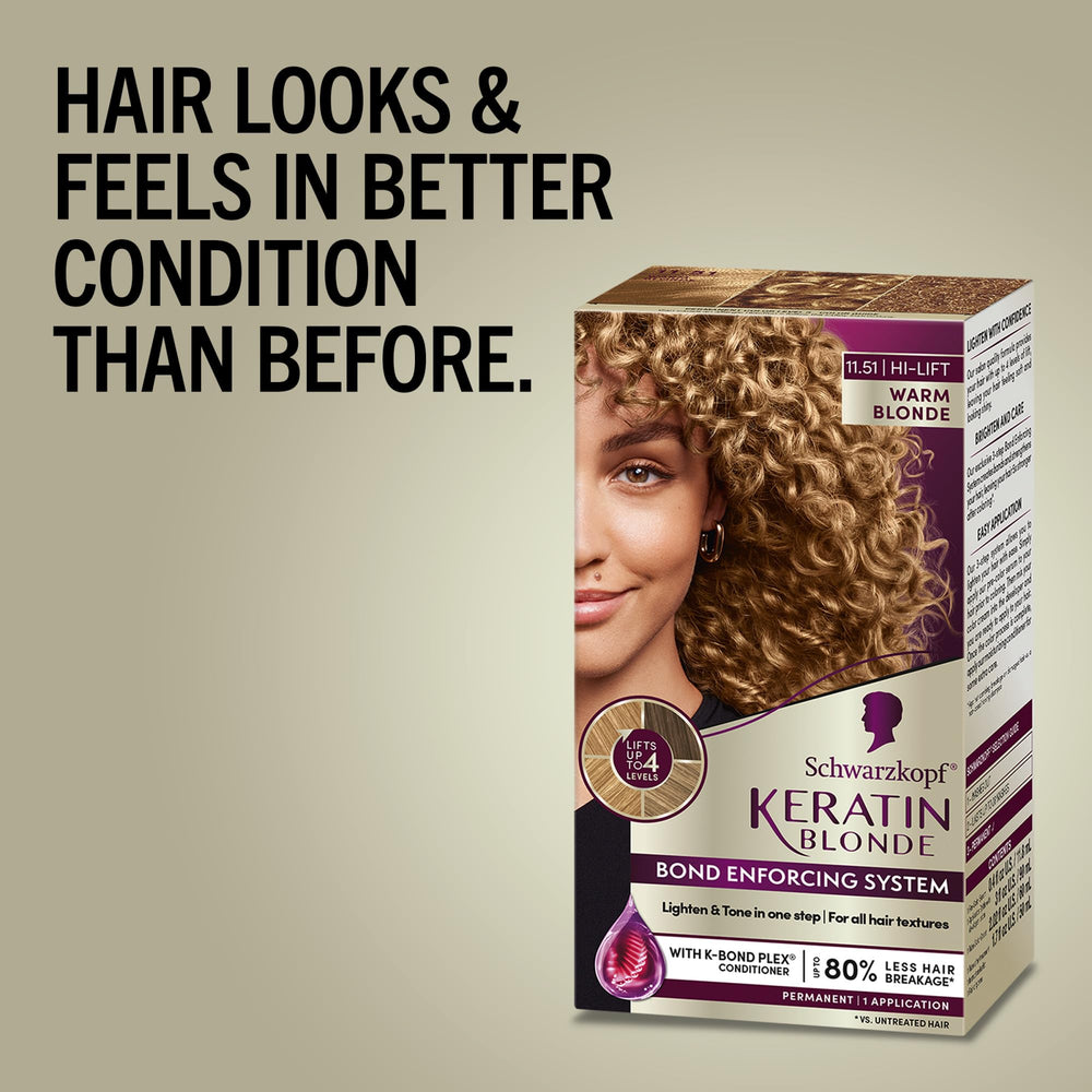 Schwarzkopf Keratin Blonde – conditionneur renforçant les liaisons capillaires lors de la couleur